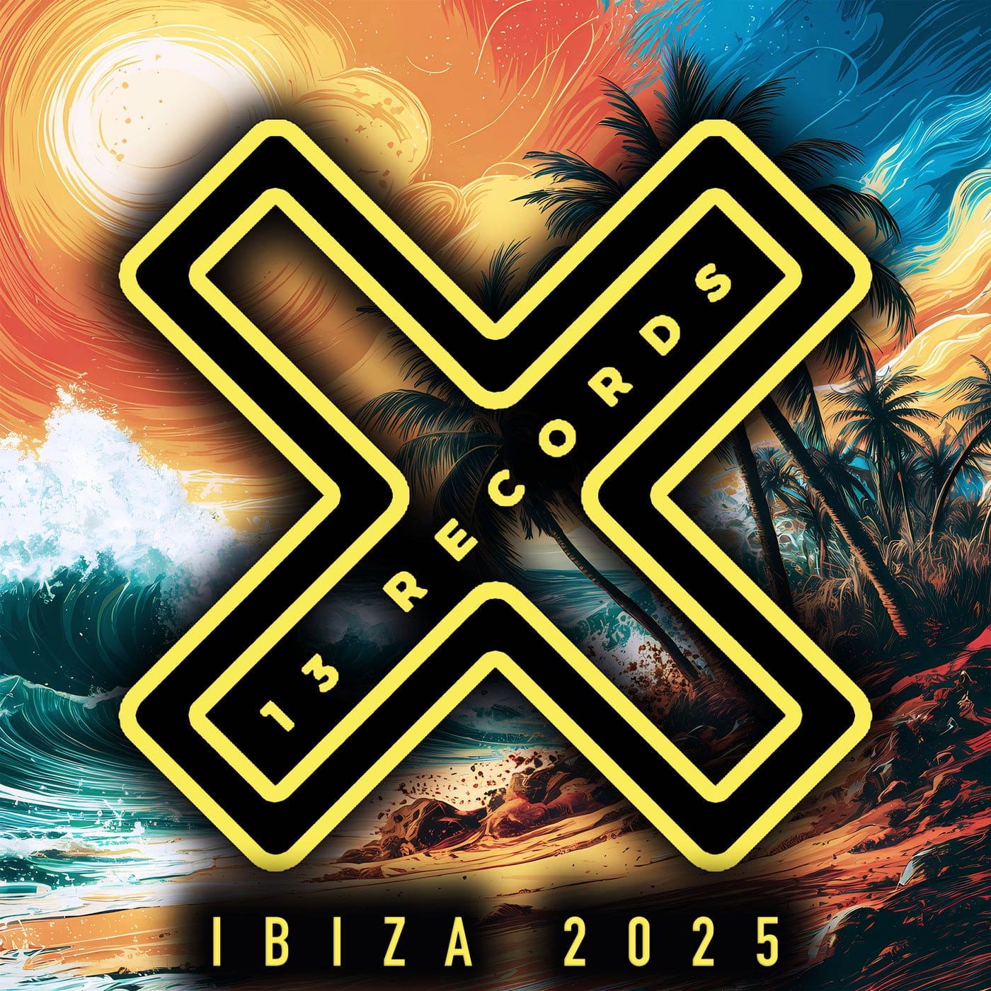 13 Records Ibiza 2025 cover art